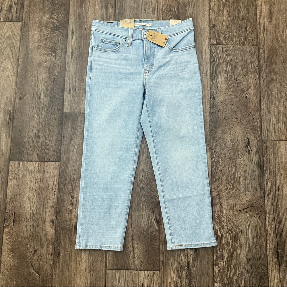 Levis 311 Shaping Skinny Capri Jeans Women’s Sz 26 Waist Blue Denim Zipper
